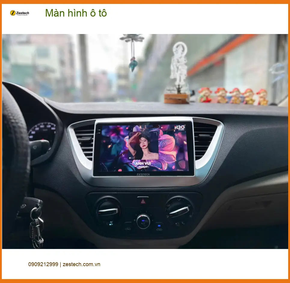 Bác Lâm lắp màn hình ô tô cho Honda CRV tại Quận Tân Phú vì màn hình zin chậm ảnh thực tế 4