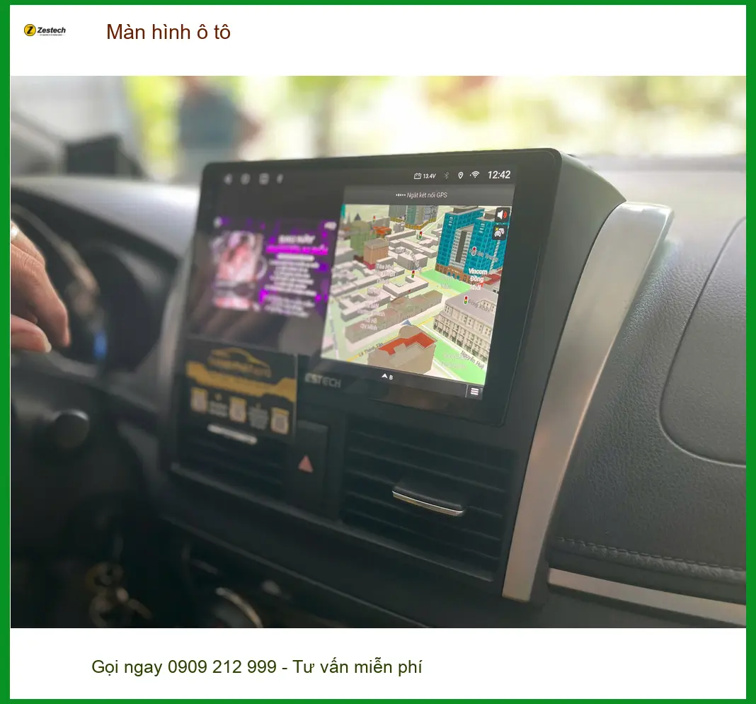 Anh Minh lắp màn hình ô tô Hyundai Accent tại Bình Chánh để dễ dàng dẫn đường ảnh thực tế 4