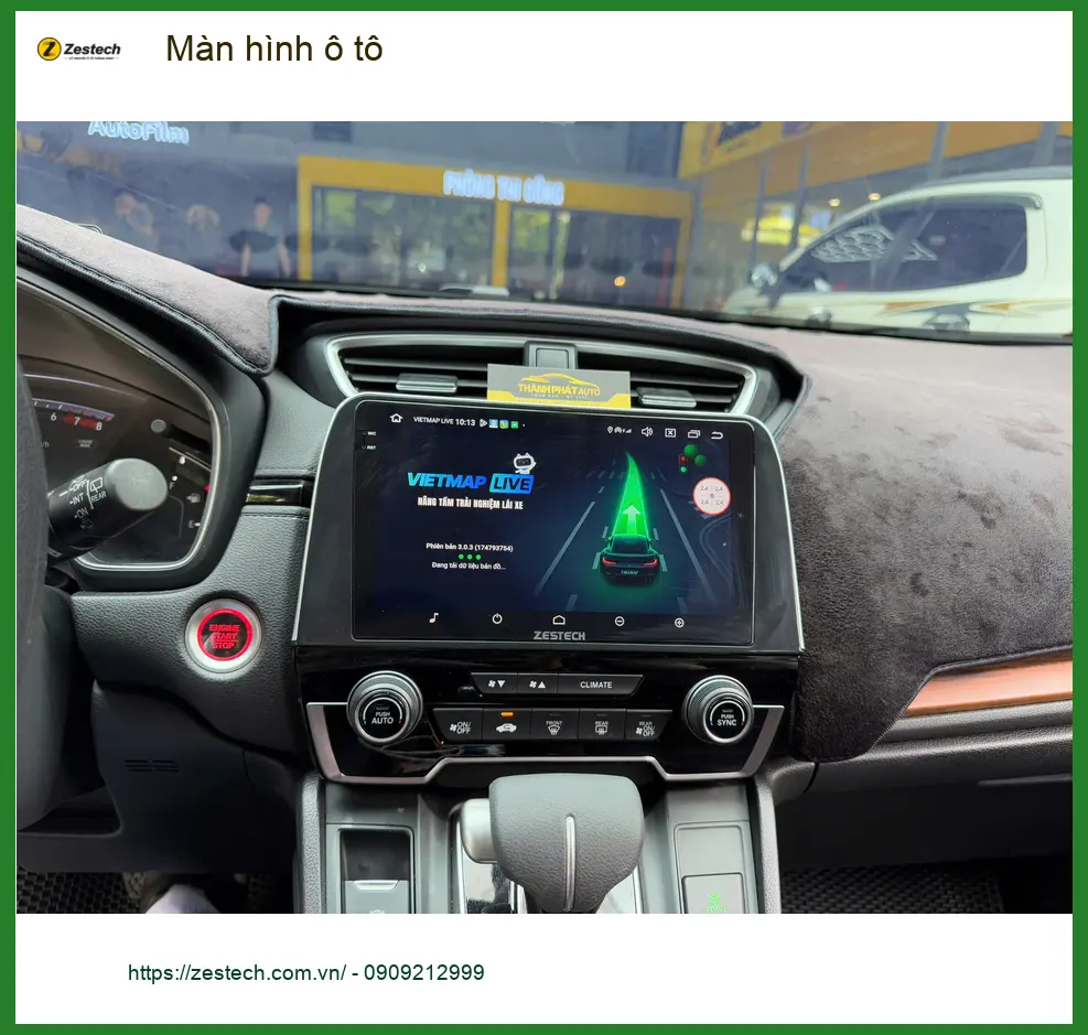Anh Minh nâng cấp màn hình ô tô cho Hyundai Accent ở Quận Tân Phú vì màn zin đã cũ ảnh thực tế 2