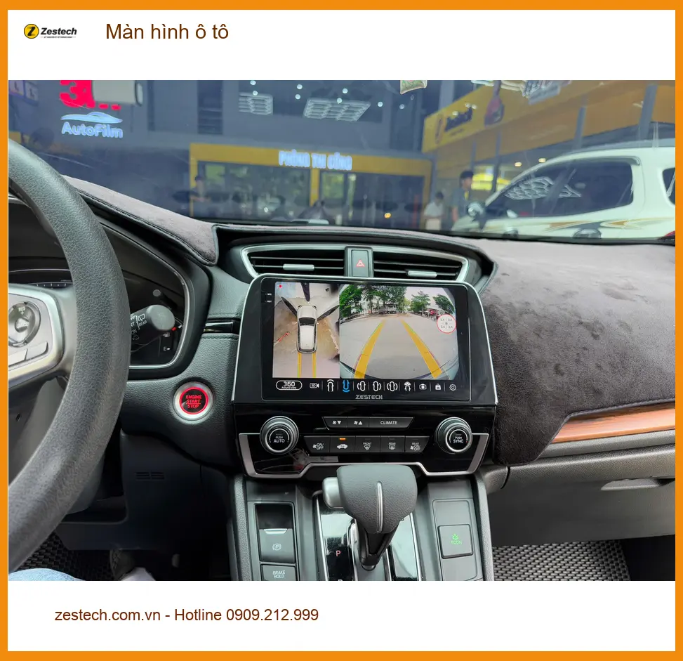 Anh Minh nâng cấp màn hình ô tô cho Hyundai Accent ở Quận Tân Phú vì màn zin đã cũ ảnh thực tế 3