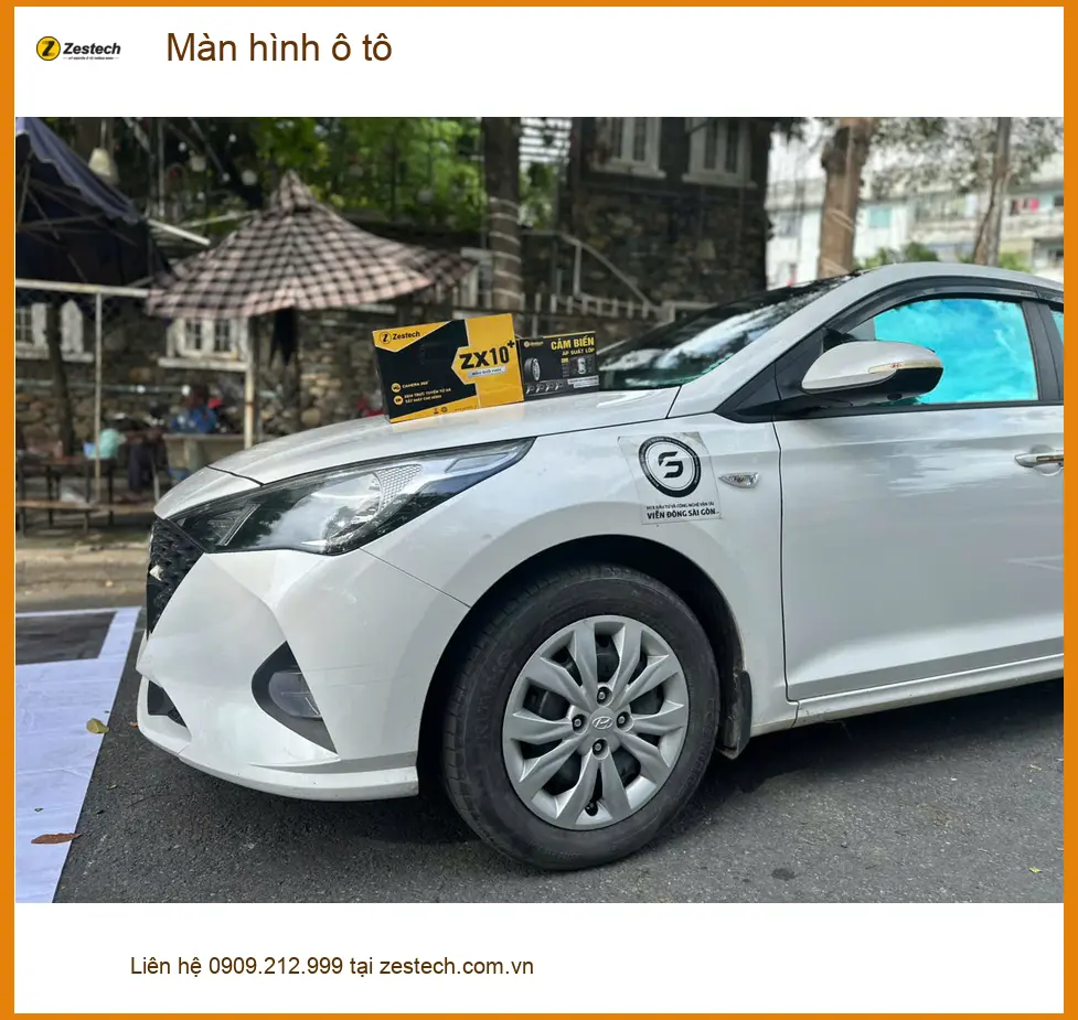 Anh Khải lắp Màn hình ô tô cho Hyundai Accent tại Hóc Môn để nâng cấp giải trí trên xe ảnh thực tế 4