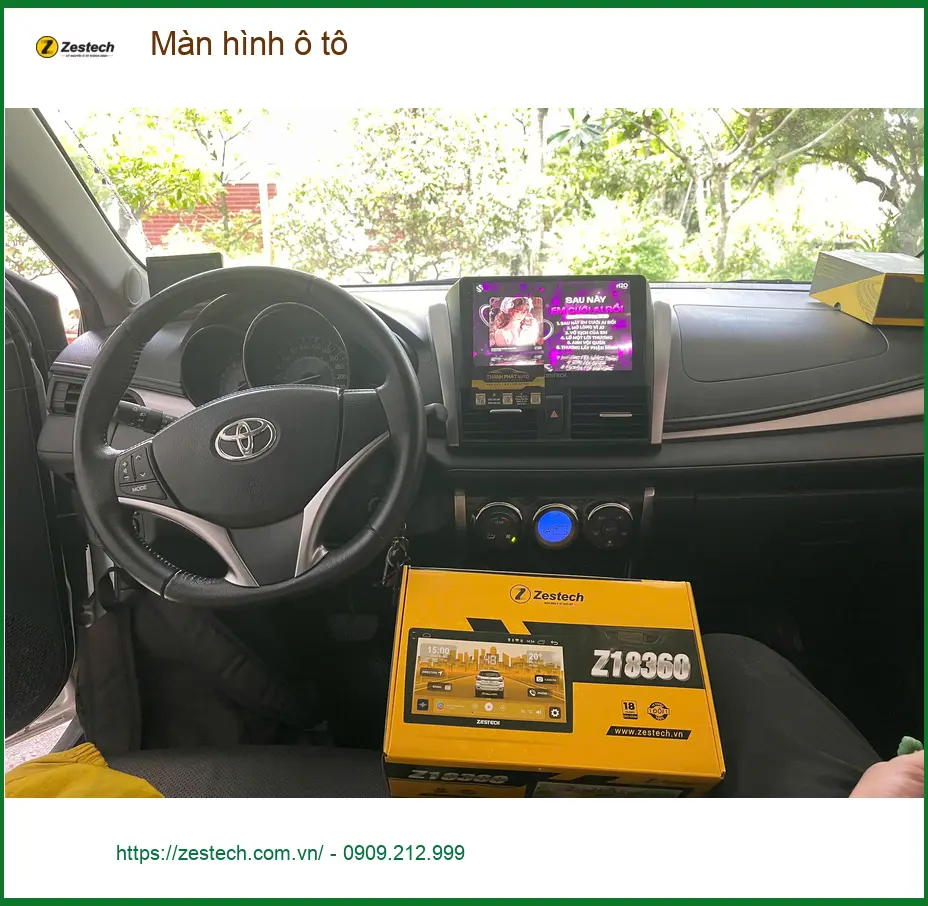 Anh Khải lắp màn hình Android ô tô Toyota Fortuner tại Thủ Đức. ảnh thực tế 2