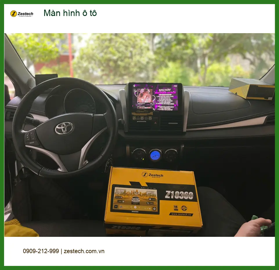Anh Khải lắp màn hình Android ô tô Toyota Fortuner tại Thủ Đức. ảnh thực tế 4