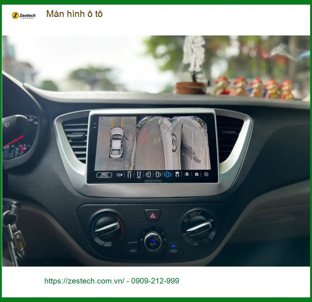 Anh Tùng nâng cấp màn hình ô tô cho Hyundai Accent tại Quận 3 để tiện đường đi làm