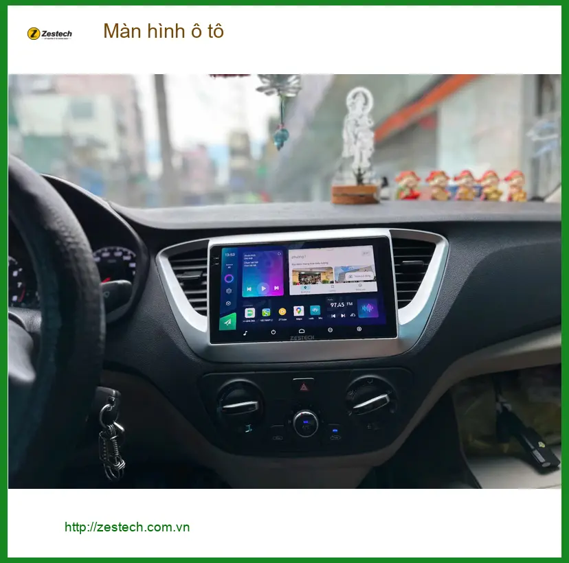 Chị Thảo lắp Màn hình ô tô cho Hyundai Accent tại Quận 7, tiện giải trí ảnh thực tế 2