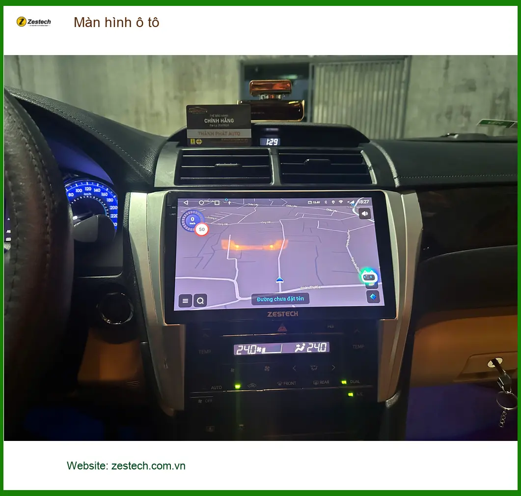 Anh Quốc Anh lắp màn hình ô tô Hyundai Accent tại Quận 12 để tiện dẫn đường và giải trí