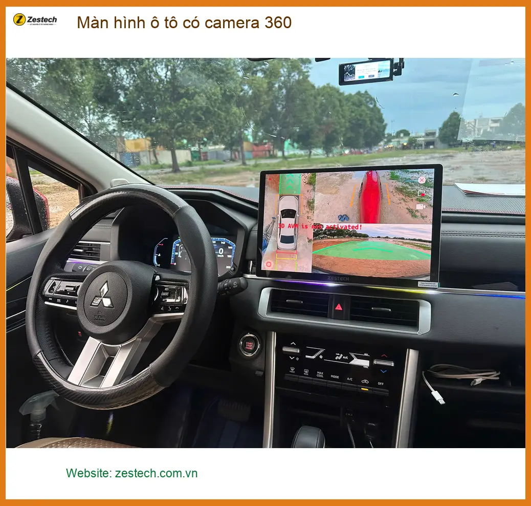 Anh Phước lắp Màn hình ô tô có camera 360 cho Mazda CX-5 đi đường hẹp Cần Giờ ảnh thực tế 2