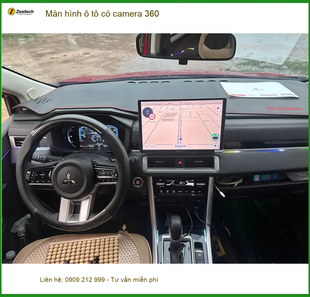 Anh Phước lắp Màn hình ô tô có camera 360 cho Mazda CX-5 đi đường hẹp Cần Giờ ảnh thực tế 3