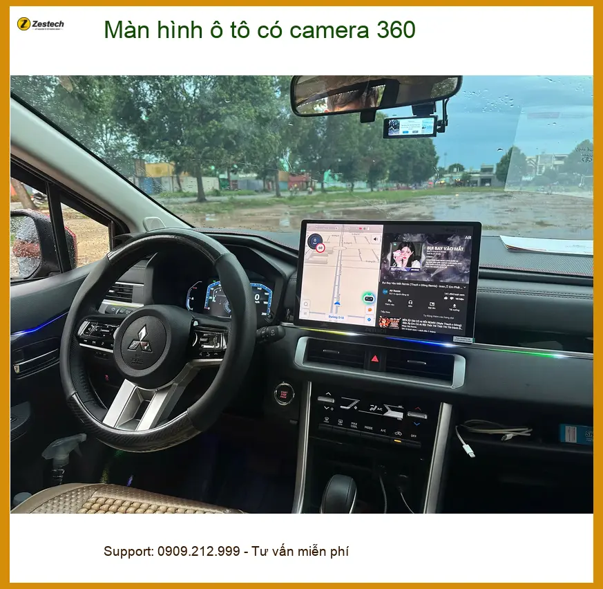 Anh Hải lắp màn hình ô tô có camera 360 cho Kia Sorento ở Phú Nhuận