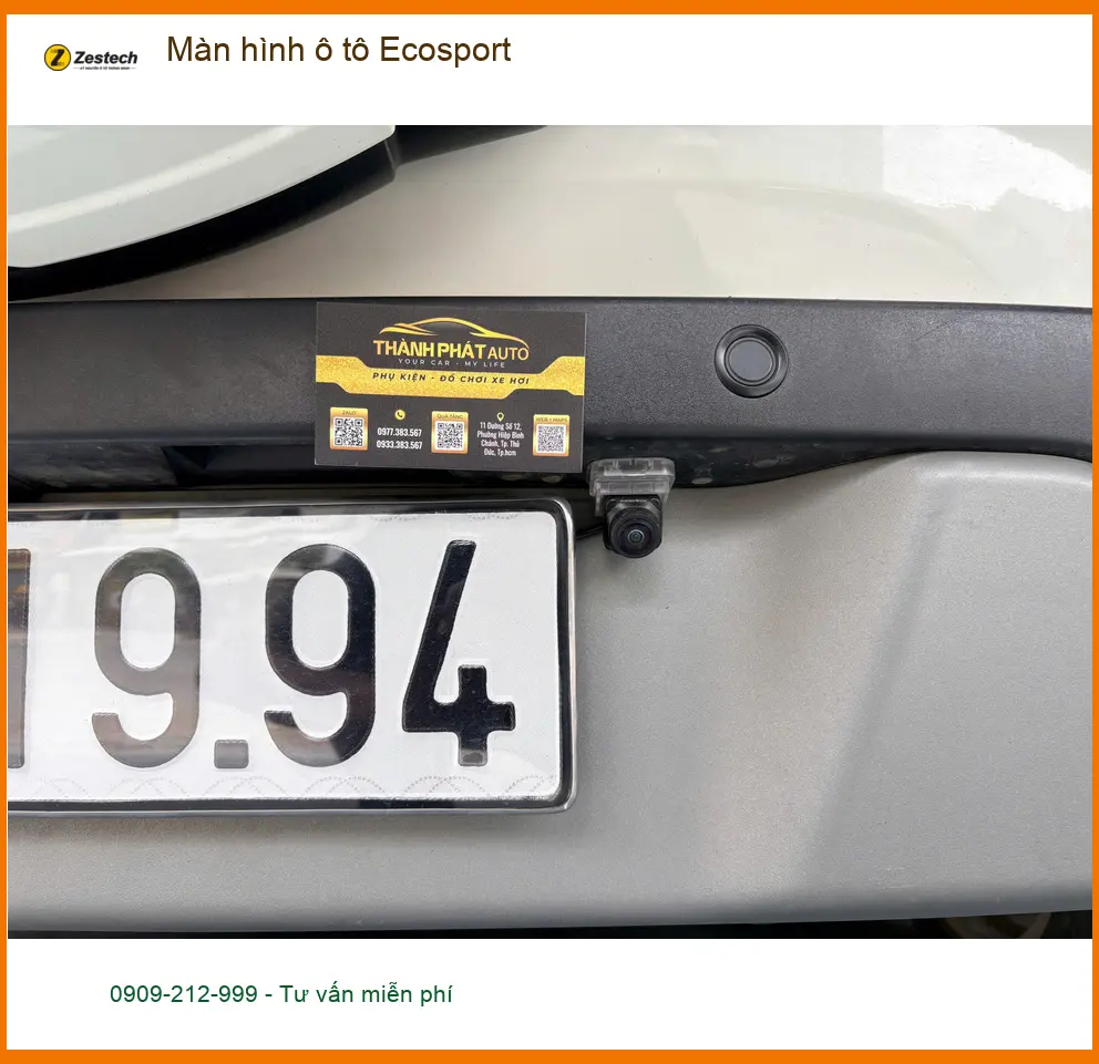 Anh Trí lắp màn hình ô tô Ecosport tại Quận 6 để nâng tầm tiện ích lái xe ảnh thực tế 4