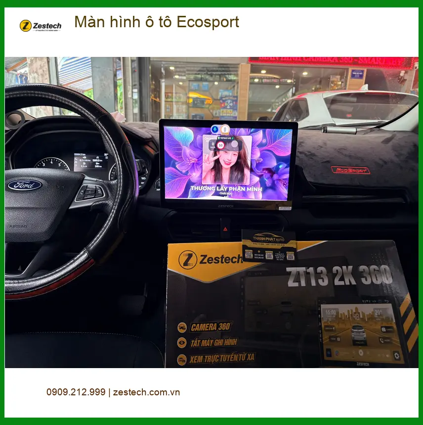 Anh Trí lắp màn hình ô tô Ecosport tại Quận 6 để nâng tầm tiện ích lái xe ảnh thực tế 5