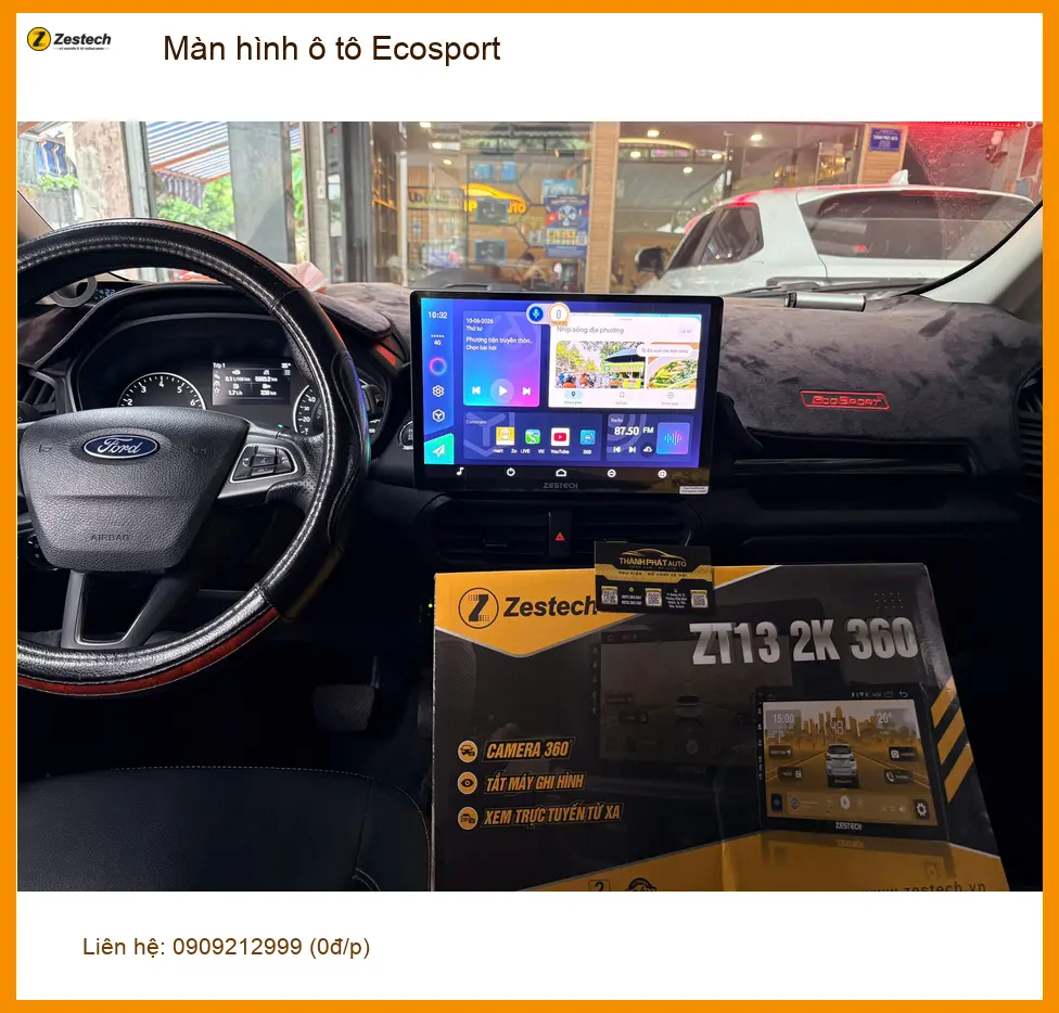 Anh Quang lắp màn hình ô tô Ecosport ở Quận Bình Thạnh cho xe thêm tiện nghi ảnh thực tế 2