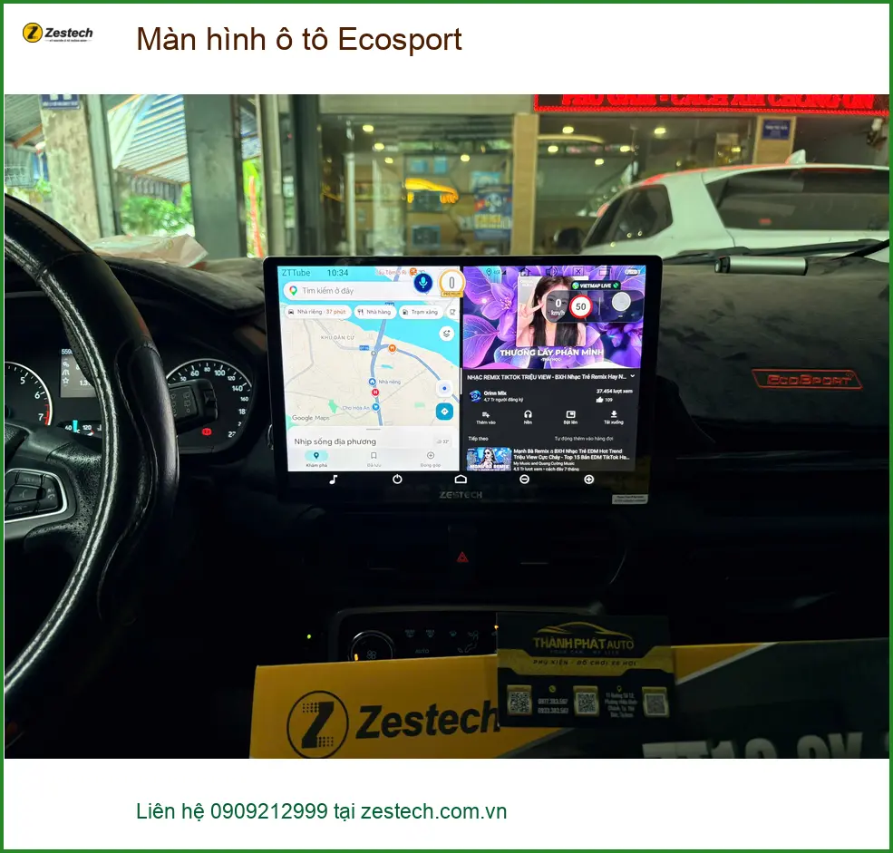 Anh Quang lắp màn hình ô tô Ecosport ở Quận Bình Thạnh cho xe thêm tiện nghi ảnh thực tế 4