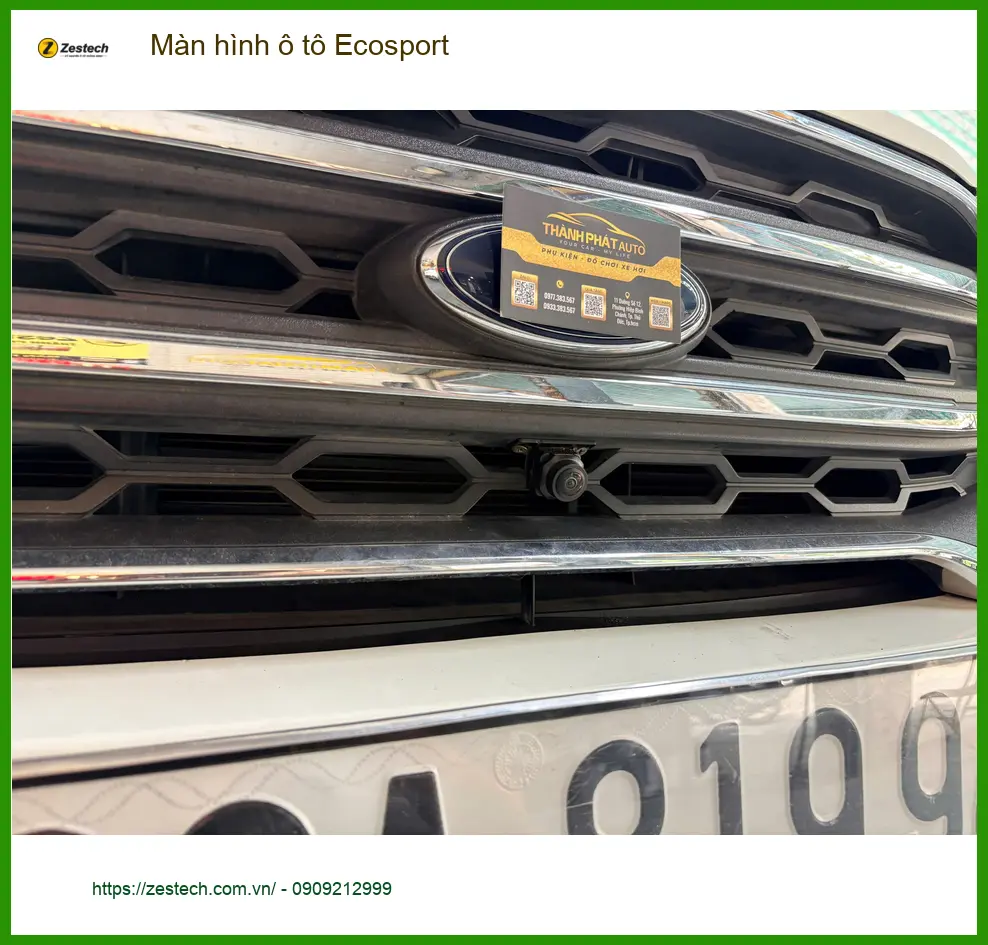 Chú Long nâng cấp màn hình ô tô Ecosport tại Hóc Môn vì màn zin quá mờ