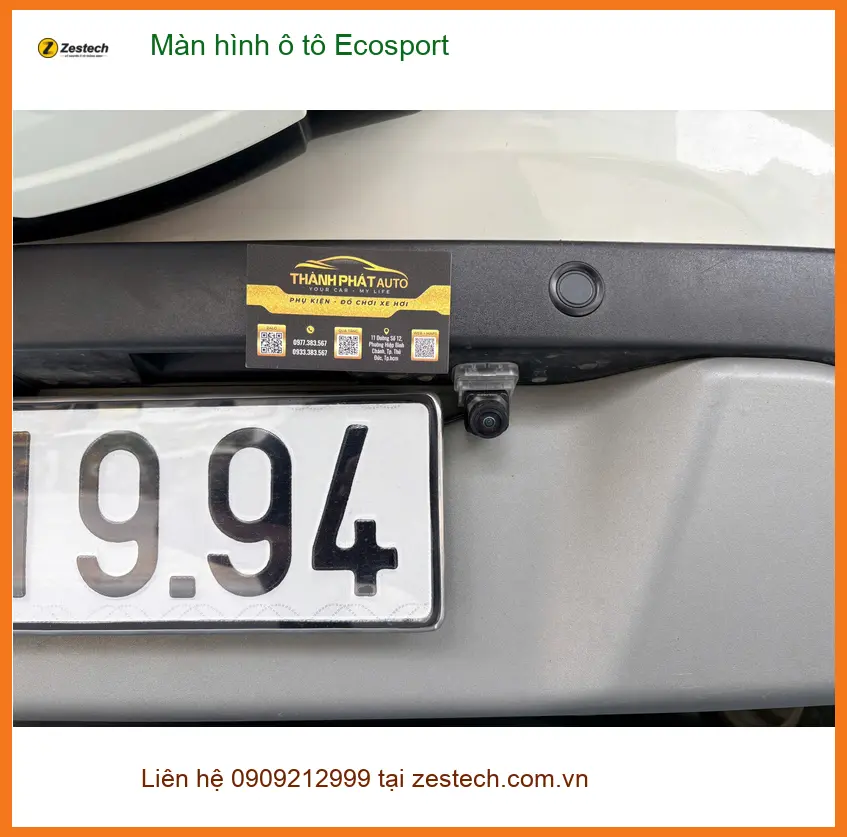 Chú Long nâng cấp màn hình ô tô Ecosport tại Hóc Môn vì màn zin quá mờ ảnh thực tế 3