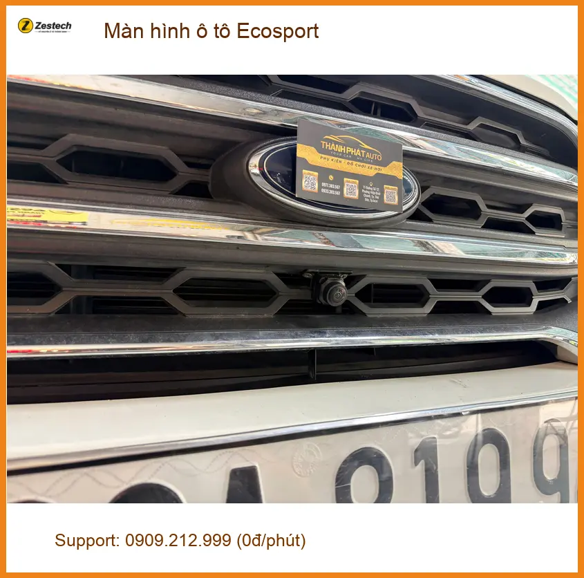 Cô An lắp màn hình ô tô Ecosport tại Quận 12 vì màn zin đã lỗi thời ảnh thực tế 3