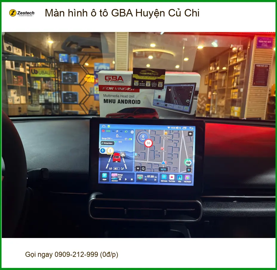 Nơi Lắp Màn Hình Android Ô Tô hình ô tô GBA Huyện Củ Chi - Giá Tốt TPHCM