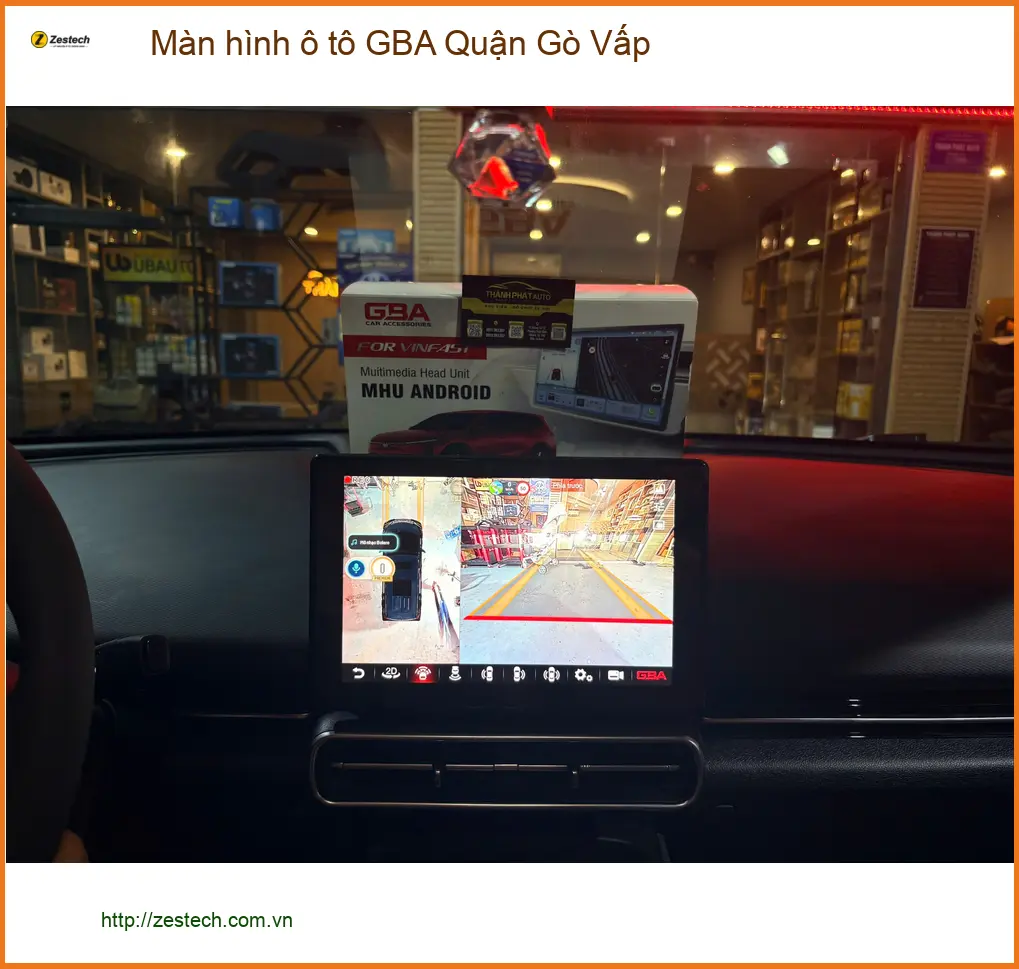 Nơi Gắn Màn Hình Android Ô Tô hình ô tô GBA Quận Gò Vấp - Gắn Nhanh Trong Ngày ảnh thực tế 2