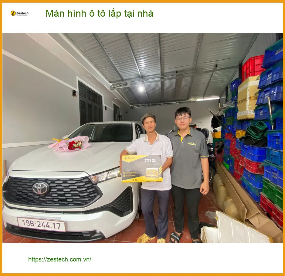 Chú Long lắp màn hình ô tô tận nhà cho Hyundai Accent tại Quận 12 để tiện lợi ảnh thực tế 3