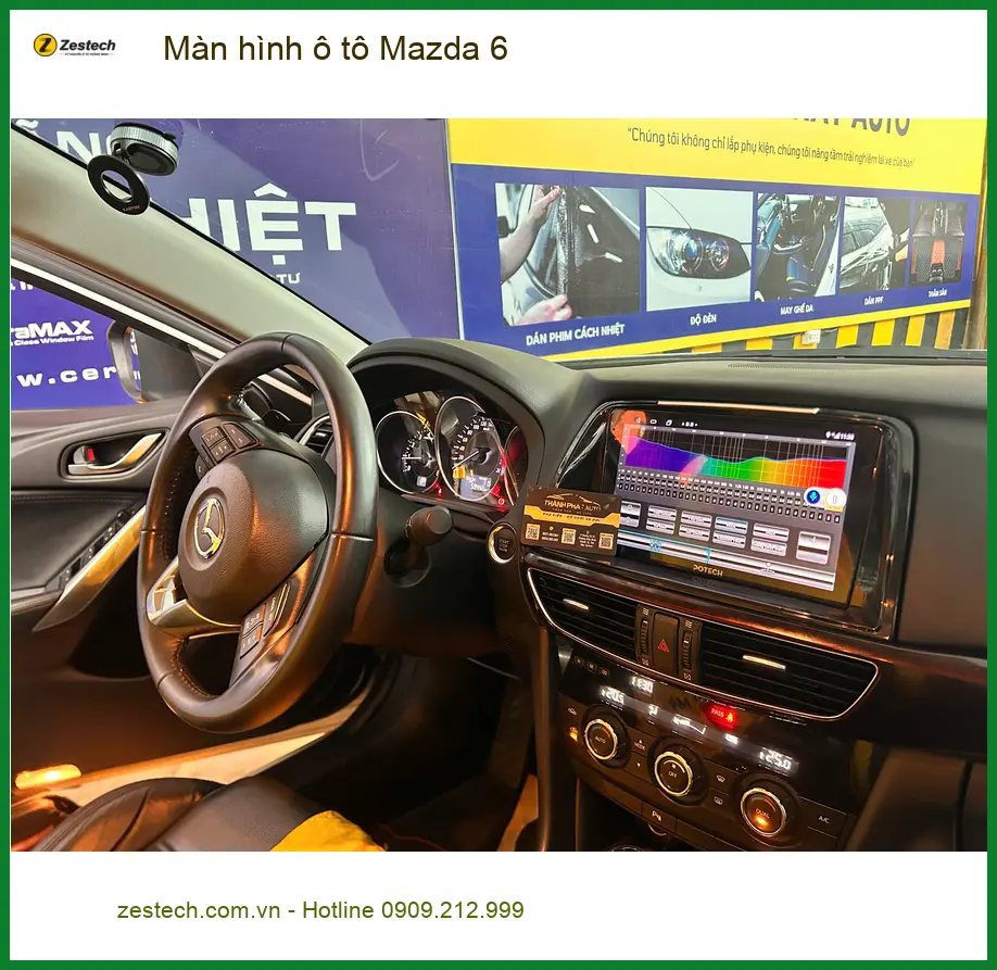 Anh Minh lắp màn hình ô tô Mazda 6 tại Quận Bình Thạnh cần giải trí