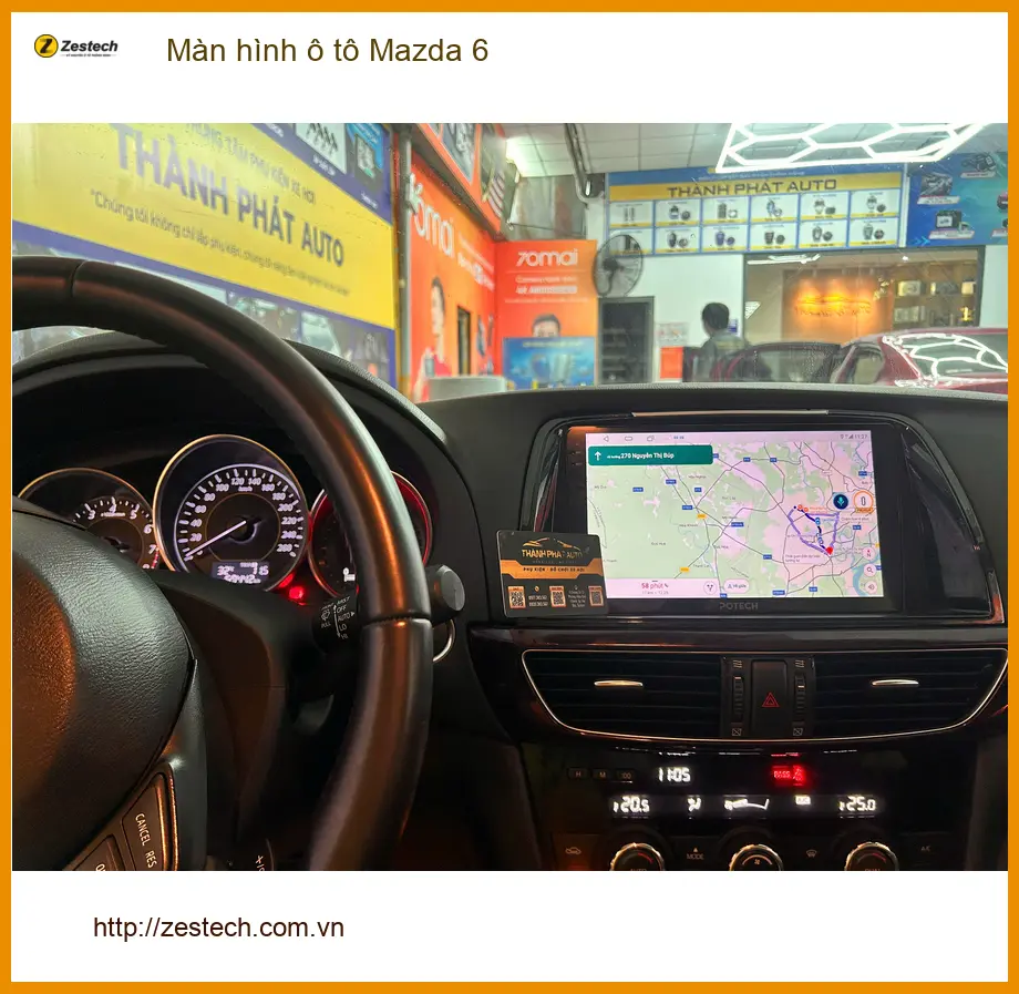 Anh Minh lắp màn hình ô tô Mazda 6 tại Quận Bình Thạnh cần giải trí ảnh thực tế 3