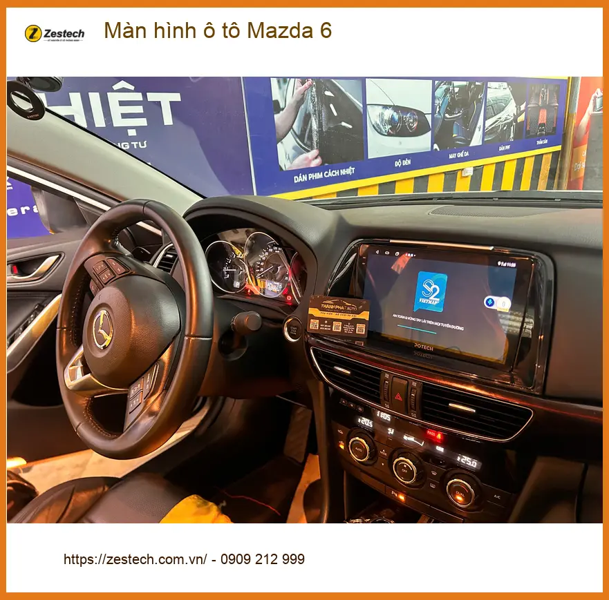 Anh Khải lắp màn hình ô tô Mazda 6 Quận 12 để nâng tầm trải nghiệm lái xe ảnh thực tế 4