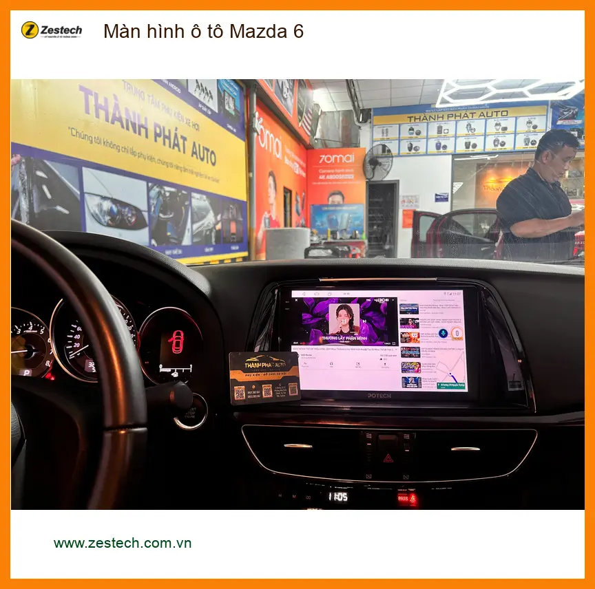 Anh Nam lắp màn hình ô tô Mazda 6 tại Quận Gò Vấp để nâng tầm trải nghiệm lái ảnh thực tế 3
