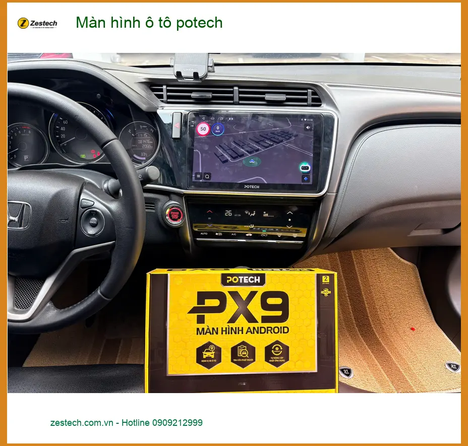 Anh Khải nâng cấp màn hình ô tô Potech cho Mazda 3 tại Quận 10 ảnh thực tế 5