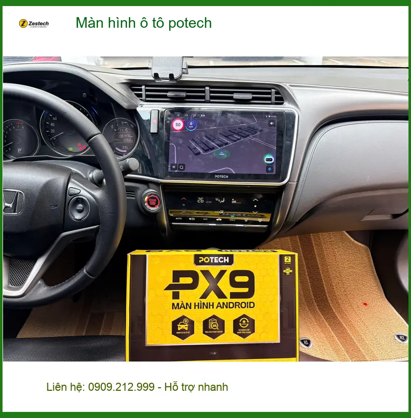 Anh Minh lắp Màn hình Potech cho Corolla Cross tại Thủ Đức cải thiện giải trí