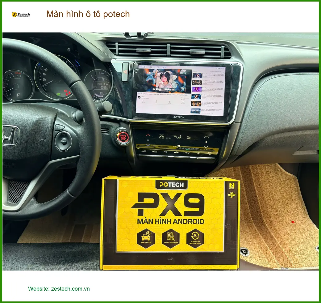 Anh Minh lắp Màn hình Potech cho Corolla Cross tại Thủ Đức cải thiện giải trí ảnh thực tế 2