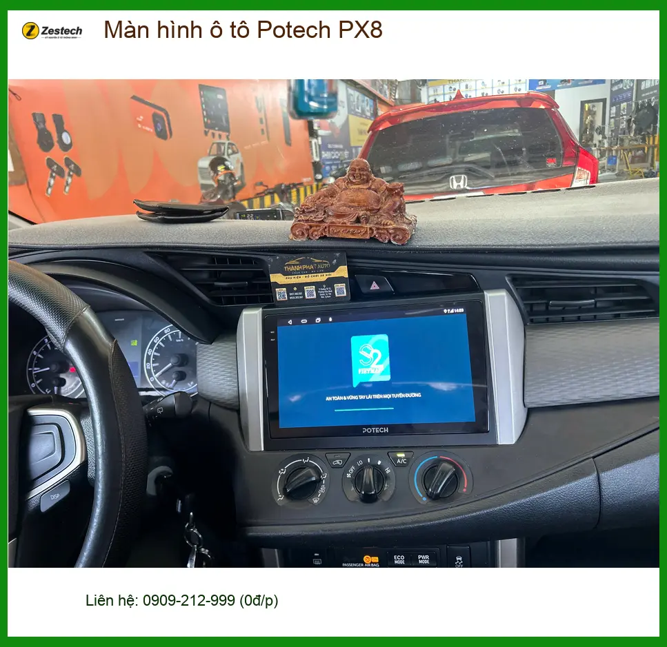 Anh Khang lắp màn hình Potech PX8 cho Suzuki XL7 ở Củ Chi tiện xem bản đồ ảnh thực tế 2