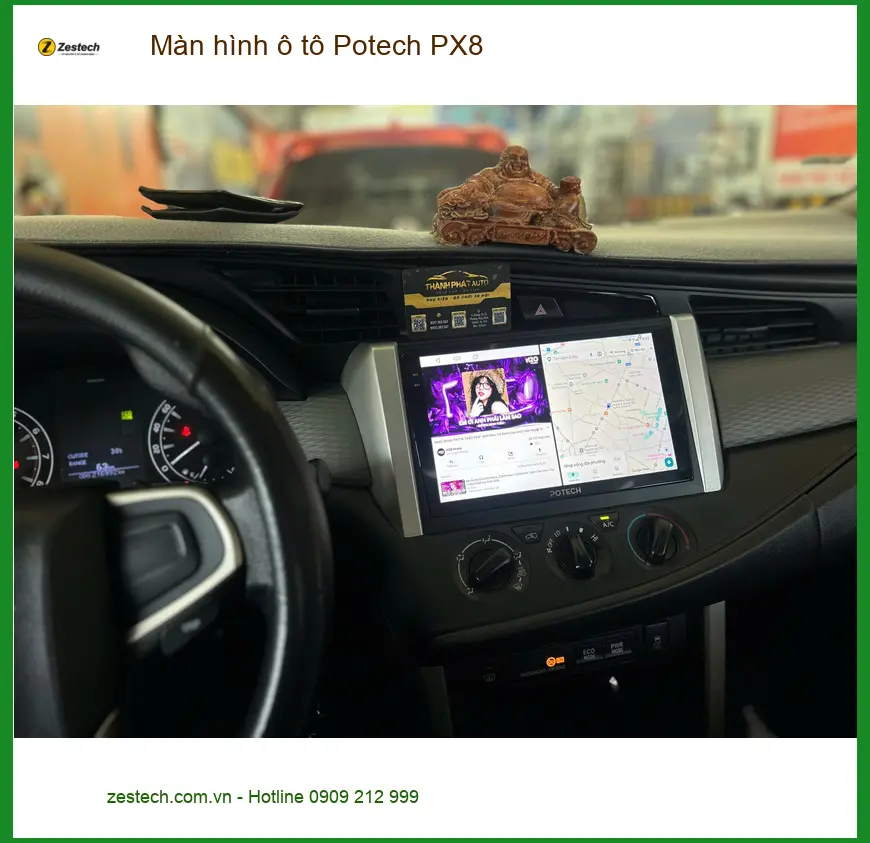 Anh Thắng nâng cấp màn hình ô tô Potech PX8 cho Kia K3 tại Tân Bình ảnh thực tế 3