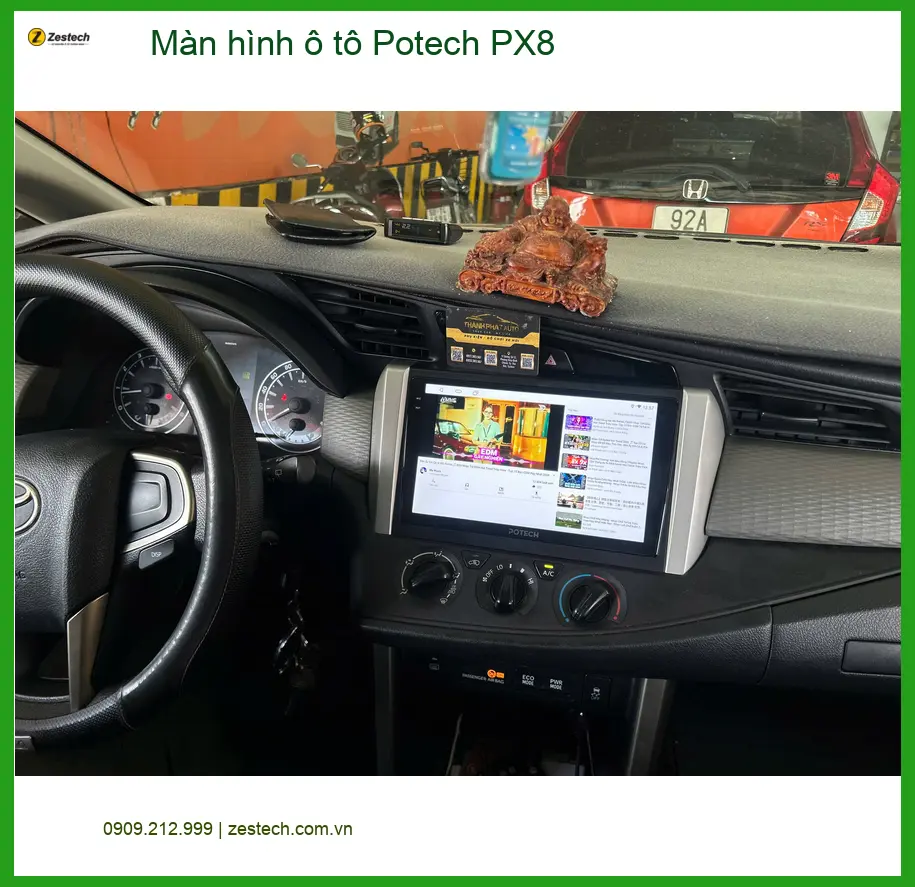 Anh Khang lắp Màn hình ô tô Potech PX8 cho Toyota Camry ở Quận 7 ảnh thực tế 2