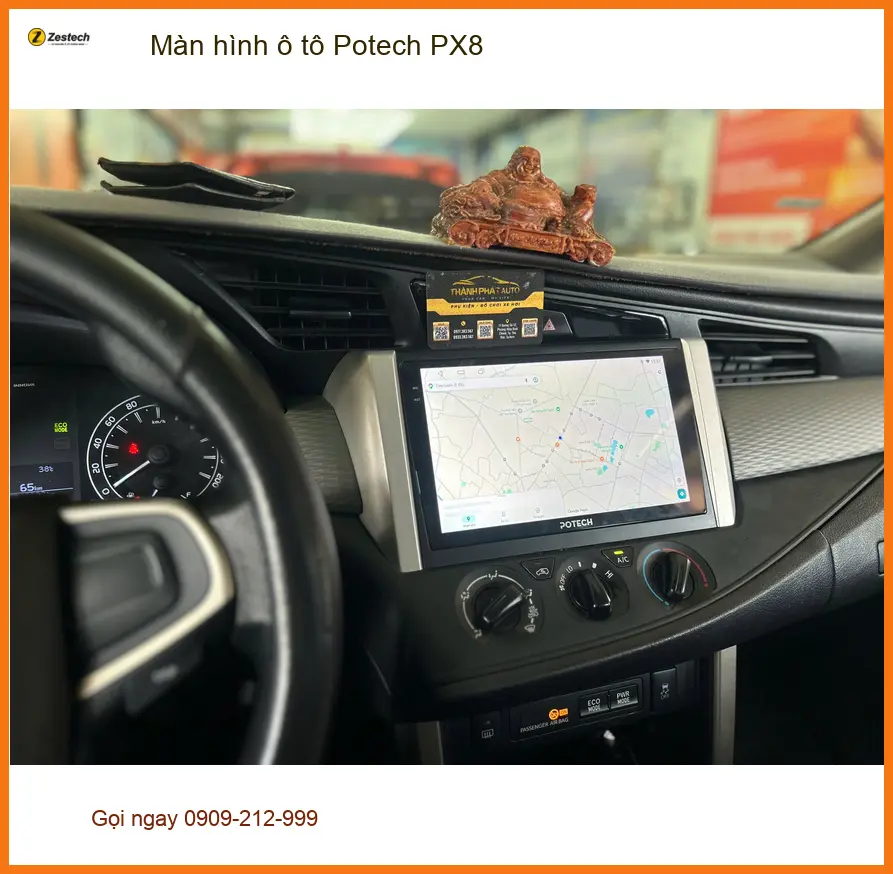 Anh Khang lắp Màn hình ô tô Potech PX8 cho Toyota Camry ở Quận 7 ảnh thực tế 4
