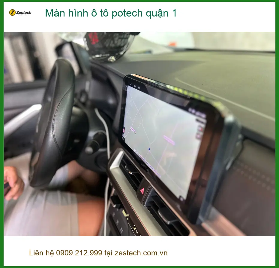 Địa Chỉ Lắp Màn Hình Android Ô Tô hình ô tô potech quận 1 - Giá Tốt TPHCM ảnh thực tế 2