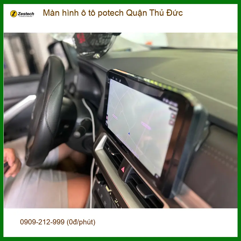 Nơi Lắp Màn Hình Android Ô Tô hình ô tô potech Quận Thủ Đức - Giá Tốt TPHCM ảnh thực tế 2