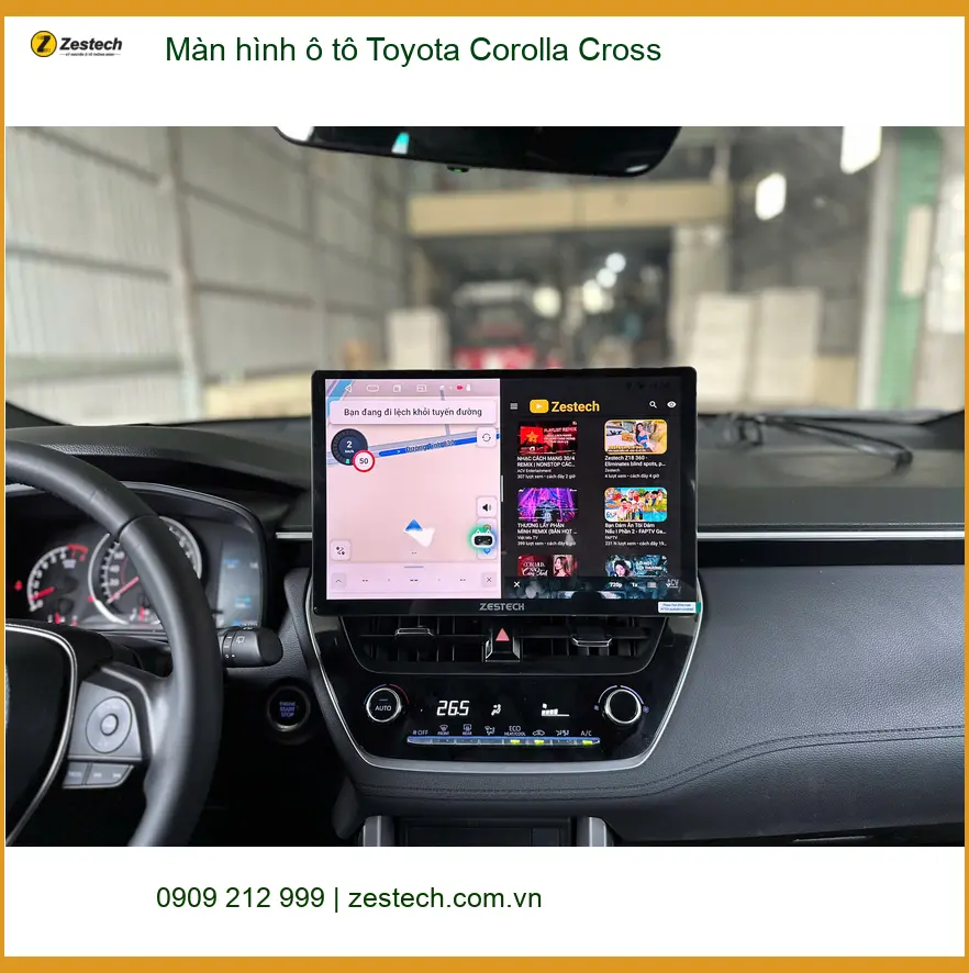 Bác Cường lắp màn hình ô tô Toyota Corolla Cross tại Quận 2 để nâng tầm trải nghiệm lái