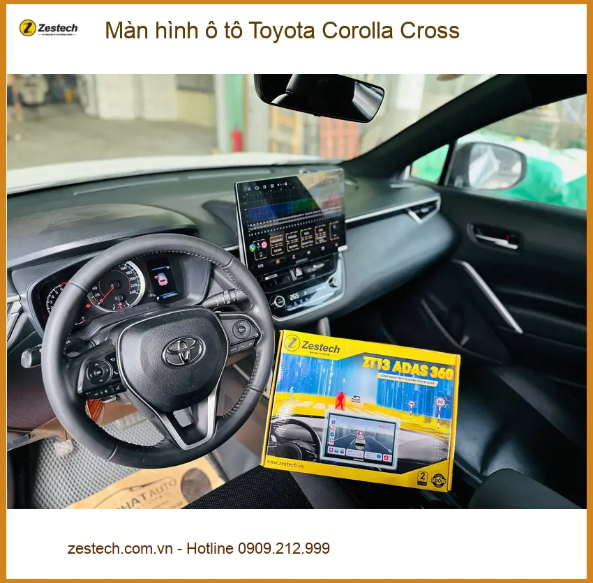 Bác Cường lắp màn hình ô tô Toyota Corolla Cross tại Quận 2 để nâng tầm trải nghiệm lái ảnh thực tế 2