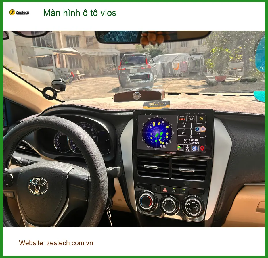 Anh Duy Khang lắp màn hình ô tô Toyota Vios tại Quận Thủ Đức để nâng cấp trải nghiệm lái xe ảnh thực tế 2