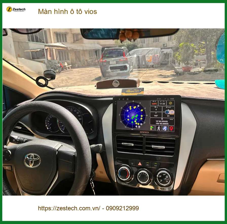 Anh Kiệt lắp màn hình ô tô Vios tại Quận Tân Phú để nâng cấp trải nghiệm lái xe