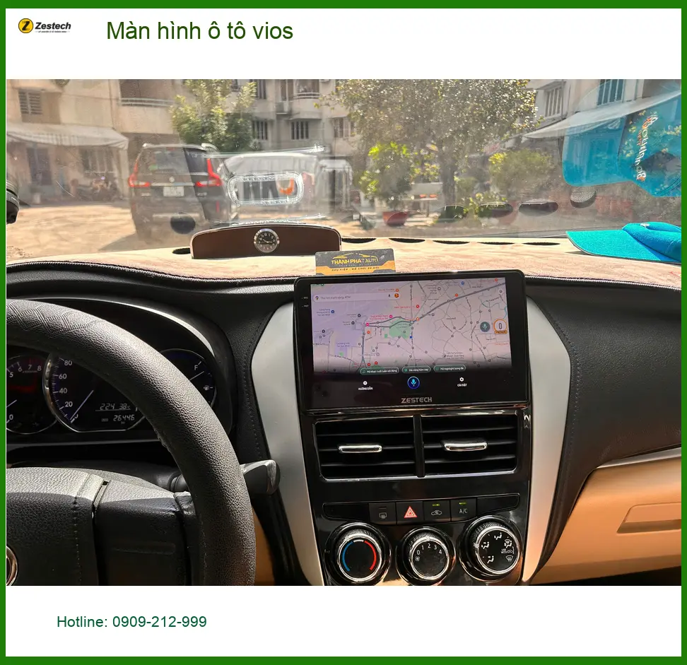 Anh Kiệt lắp màn hình ô tô Vios tại Quận Tân Phú để nâng cấp trải nghiệm lái xe ảnh thực tế 2