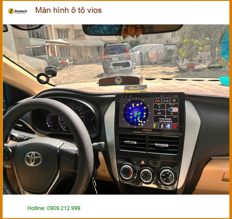 Anh Quang lắp màn hình ô tô Vios tại Quận Tân Bình để nâng tầm trải nghiệm lái ảnh thực tế 2