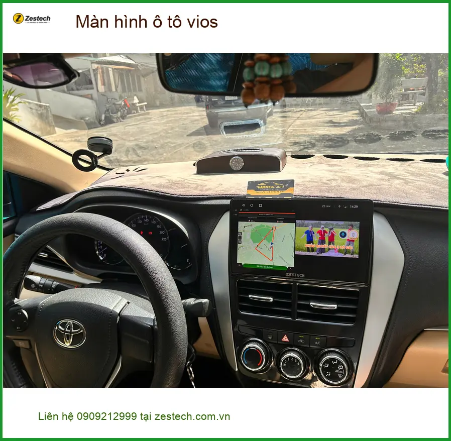Anh Kiệt lắp màn hình ô tô Vios tại Quận Tân Phú để nâng cấp trải nghiệm lái xe ảnh thực tế 3