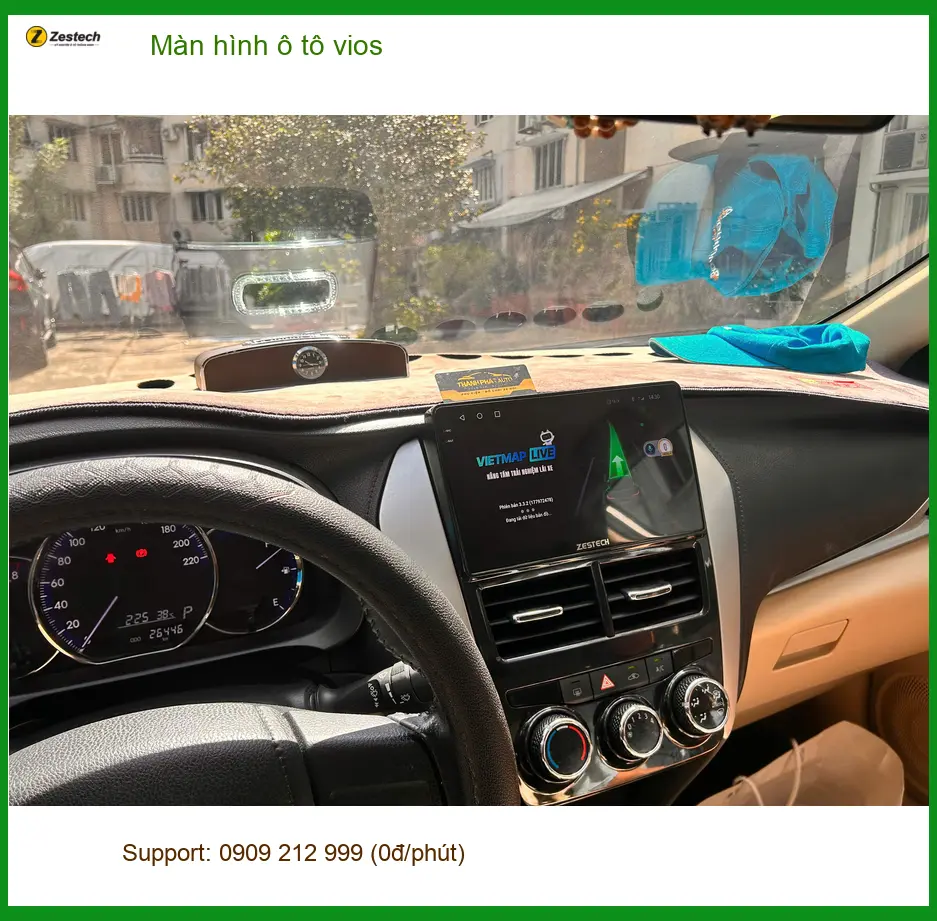 Anh Kiệt lắp màn hình ô tô Vios tại Quận Tân Phú để nâng cấp trải nghiệm lái xe ảnh thực tế 4