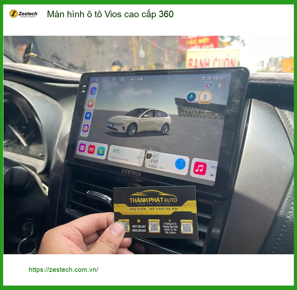 Anh Duy Khang tìm lắp màn hình ô tô Vios 360 cao cấp tại Nhà Bè ảnh thực tế 2