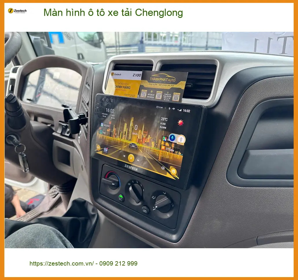 Anh Nhật Minh nâng cấp màn hình ô tô Chenglong tại Cần Giờ vì màn cũ quá nhỏ ảnh thực tế 2
