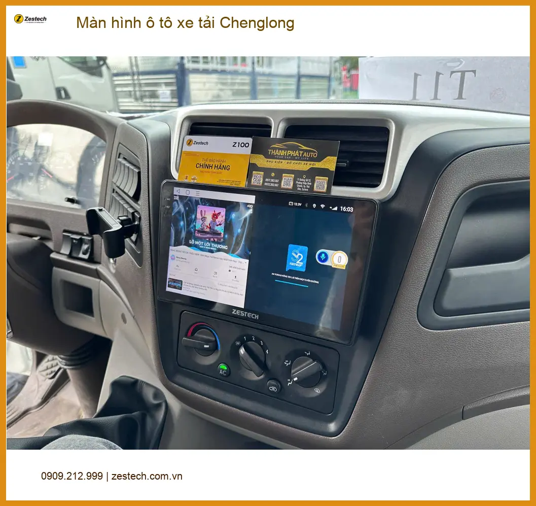 Anh Nhật Minh nâng cấp màn hình ô tô Chenglong tại Cần Giờ vì màn cũ quá nhỏ ảnh thực tế 3
