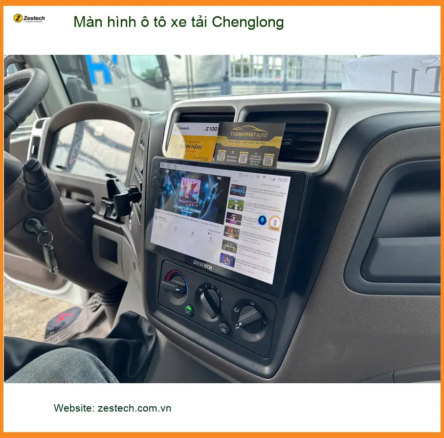 Anh Nhật Minh nâng cấp màn hình ô tô Chenglong tại Cần Giờ vì màn cũ quá nhỏ ảnh thực tế 4