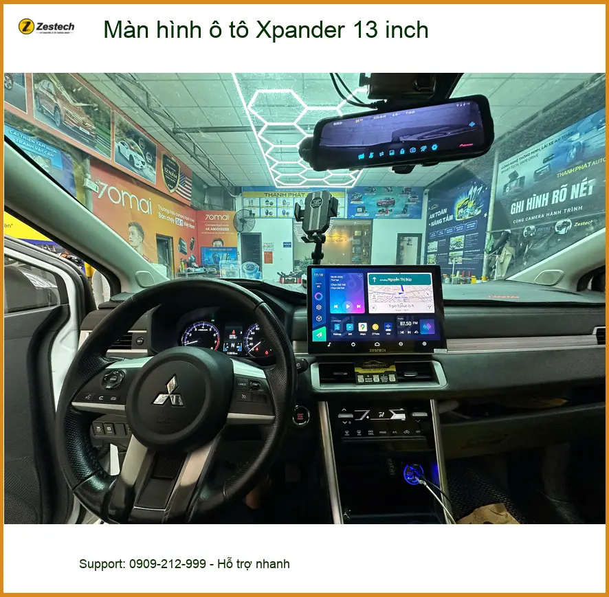Anh Minh lắp màn hình ô tô Xpander 13 inch tại Hóc Môn nâng tầm trải nghiệm ảnh thực tế 2