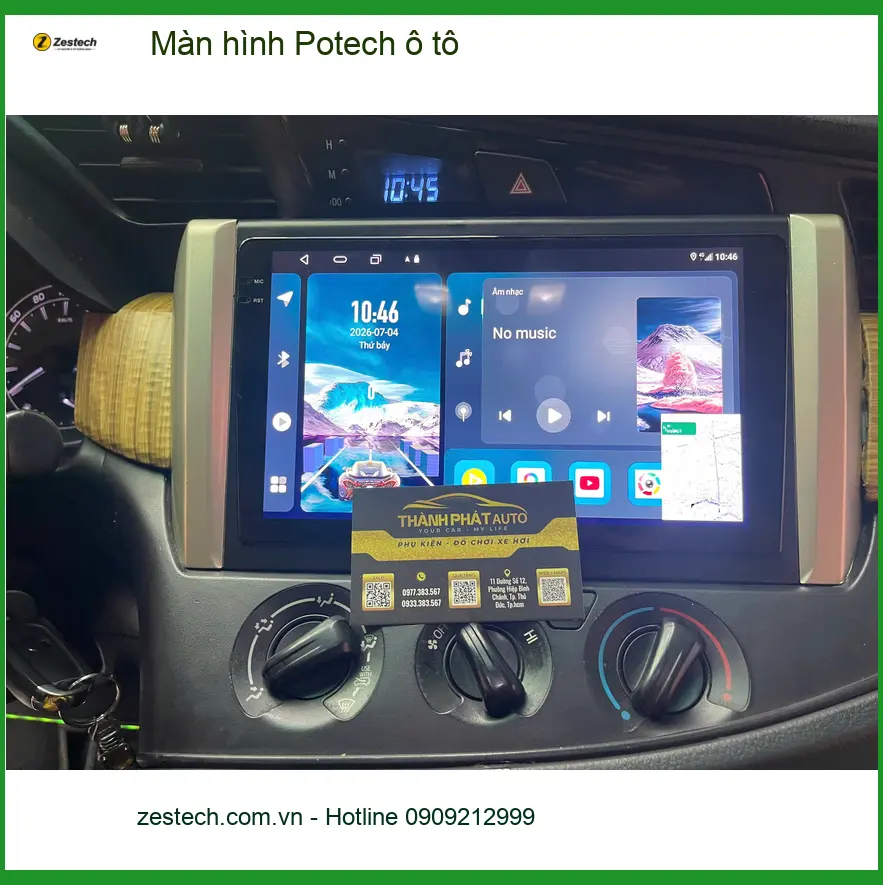 Chị Mai Anh lắp Màn hình Potech ô tô cho Honda HR-V tại Quận 9 vì màn hình zin đã cũ